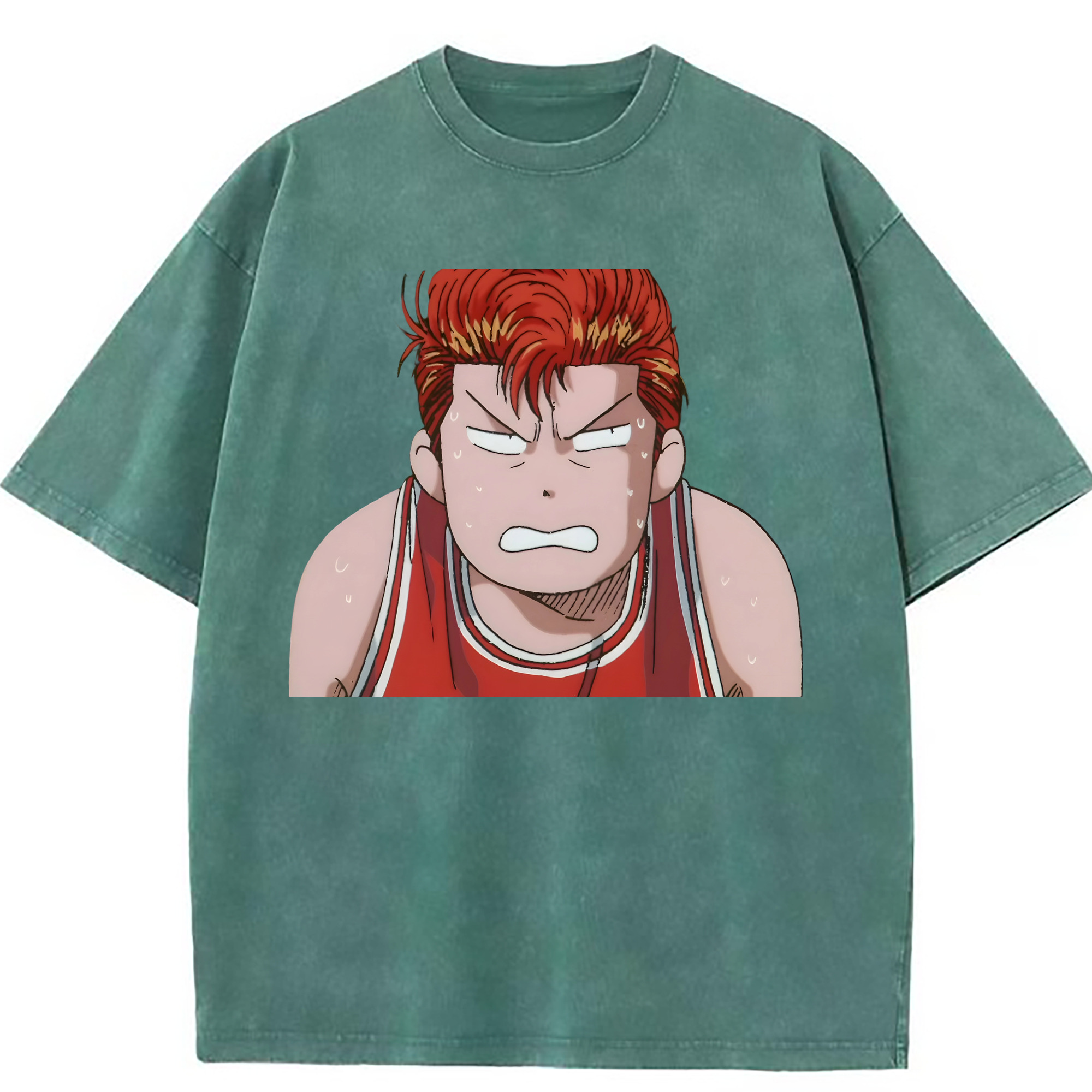 （画像用） SLAM DUNK／スラムダンク 綿100% ヴィンテージ風 半袖Tシャツ（フロントプリント）